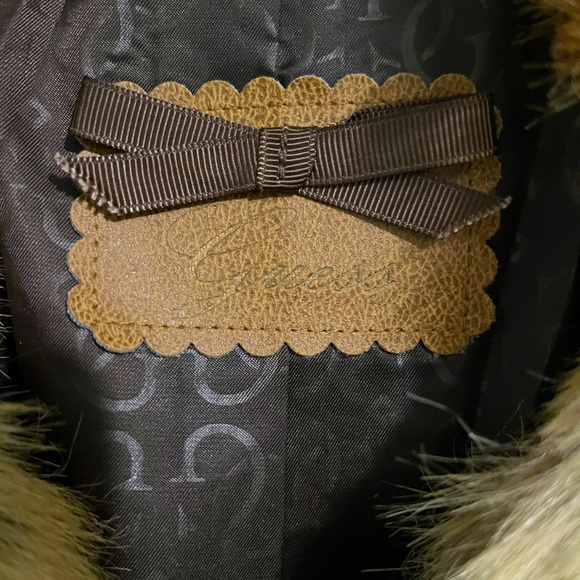Guess Faux Fur Jacket - Brown - Picture 5 of 14